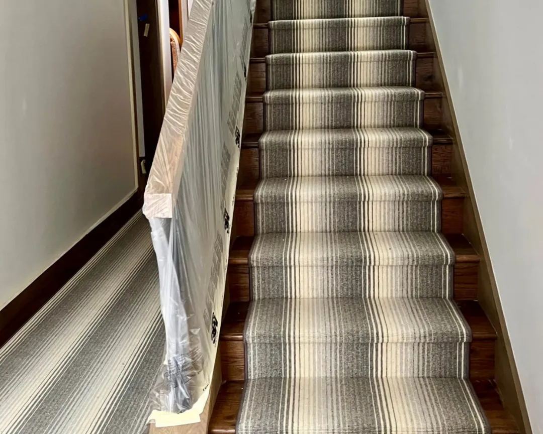 Stair runner installation